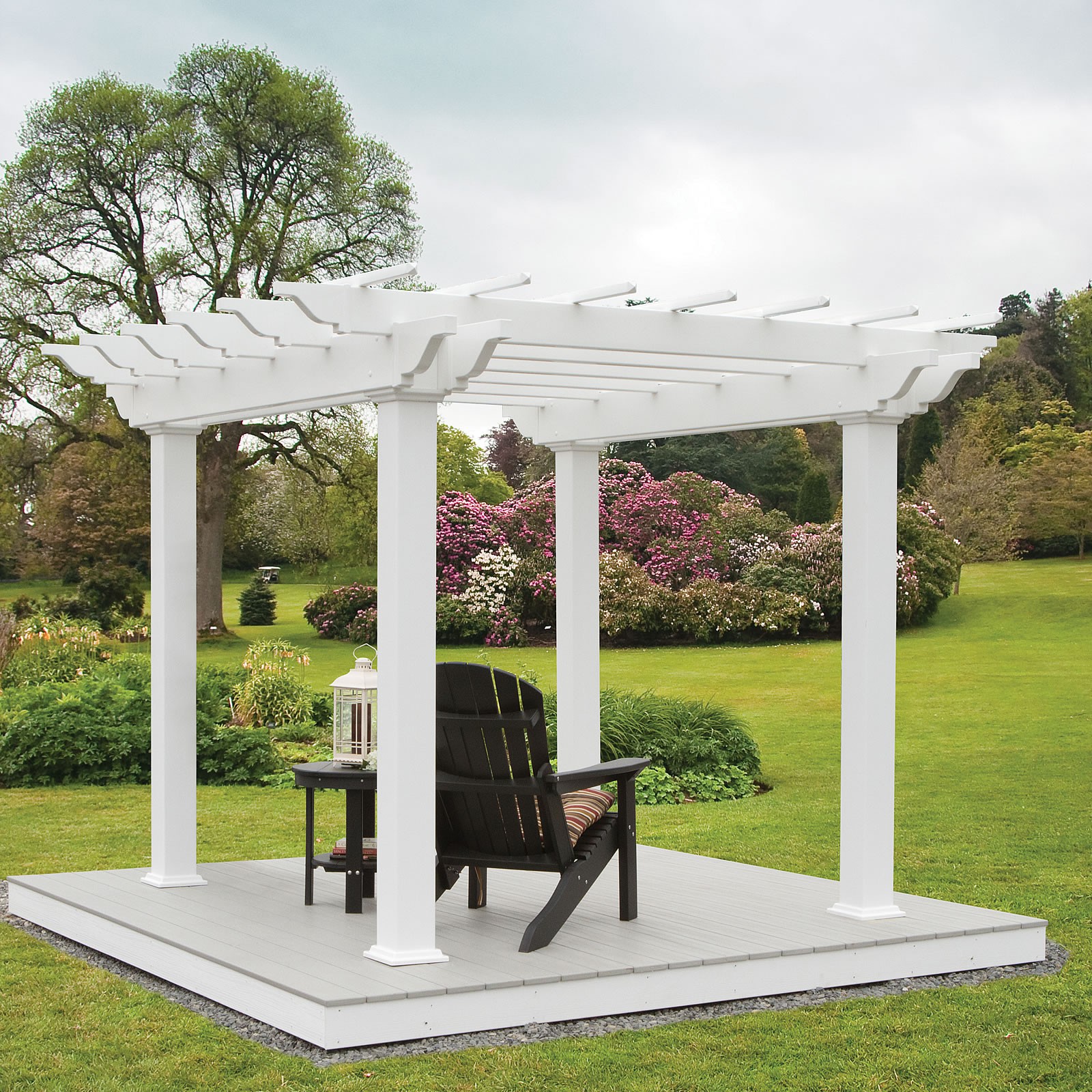 Vinyl 10 ft. Free Standing Pergolas